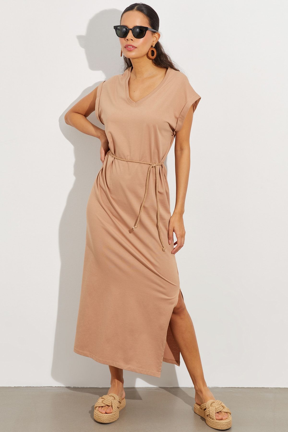 Cool & Sexy Kleid Braun A-Linie Fast ausverkauft