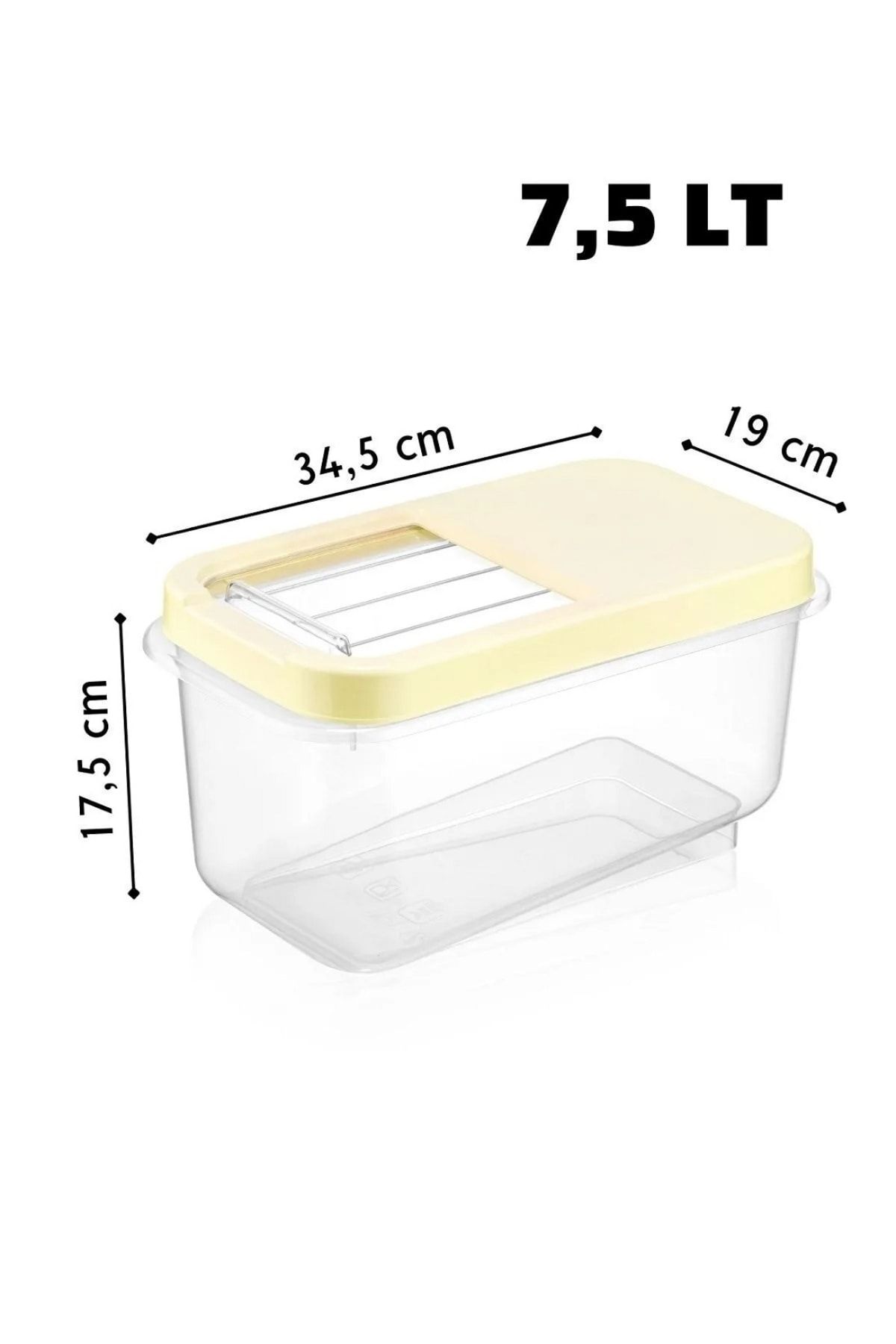 Open Home Concept-Easy Sliding Lid Labeled 7.5 Lt Multibox Detergent Storage Box 2
