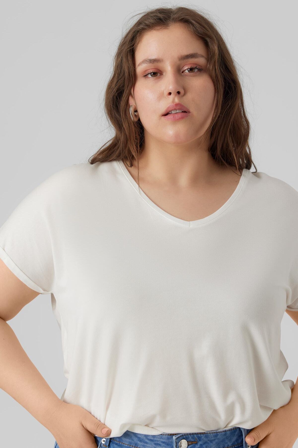 Veromoda Curve-Vero Moda Curve Damen/Mädchen Schneewittchen T-Shirt 4