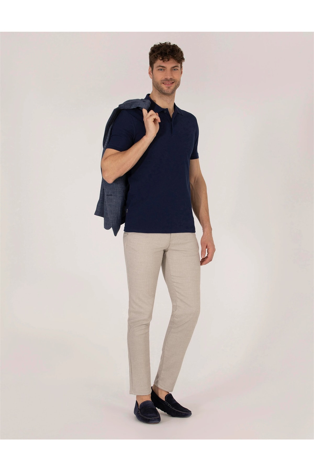 تیشرت یقه پلو مردانه راسته آستین کوتاه | پیر کاردین Pierre Cardin G021GL011.000.1646113. - تصویر 4