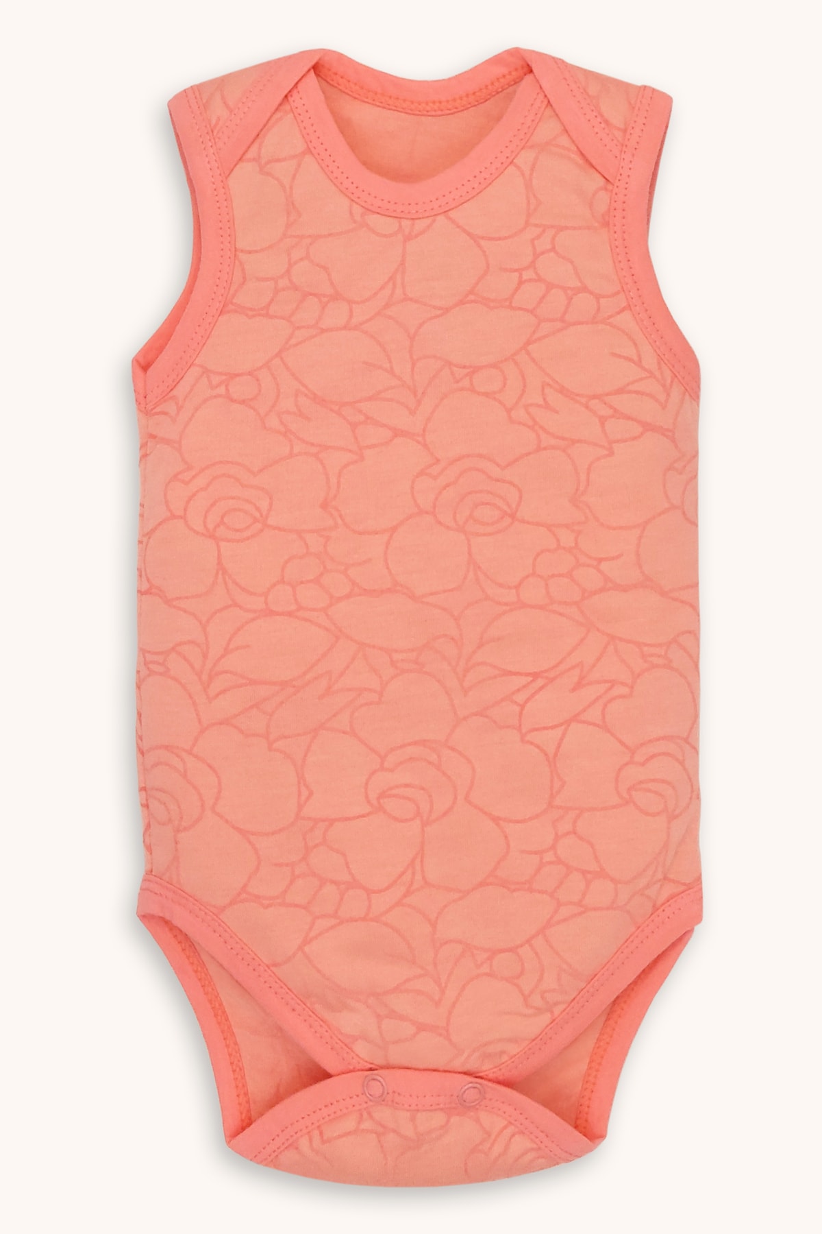 بادی نوزادی دخترانه خاکستری bebizu | 23217660-05KZP اورجینال - تصویر 3