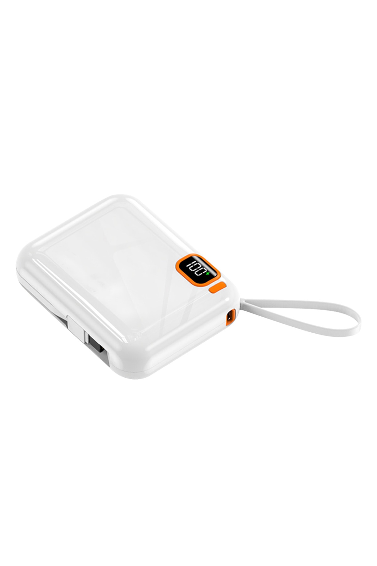 10.000 Mah Powerbank Kablosuz Şarj Cihazı 22.5w Beyaz 2