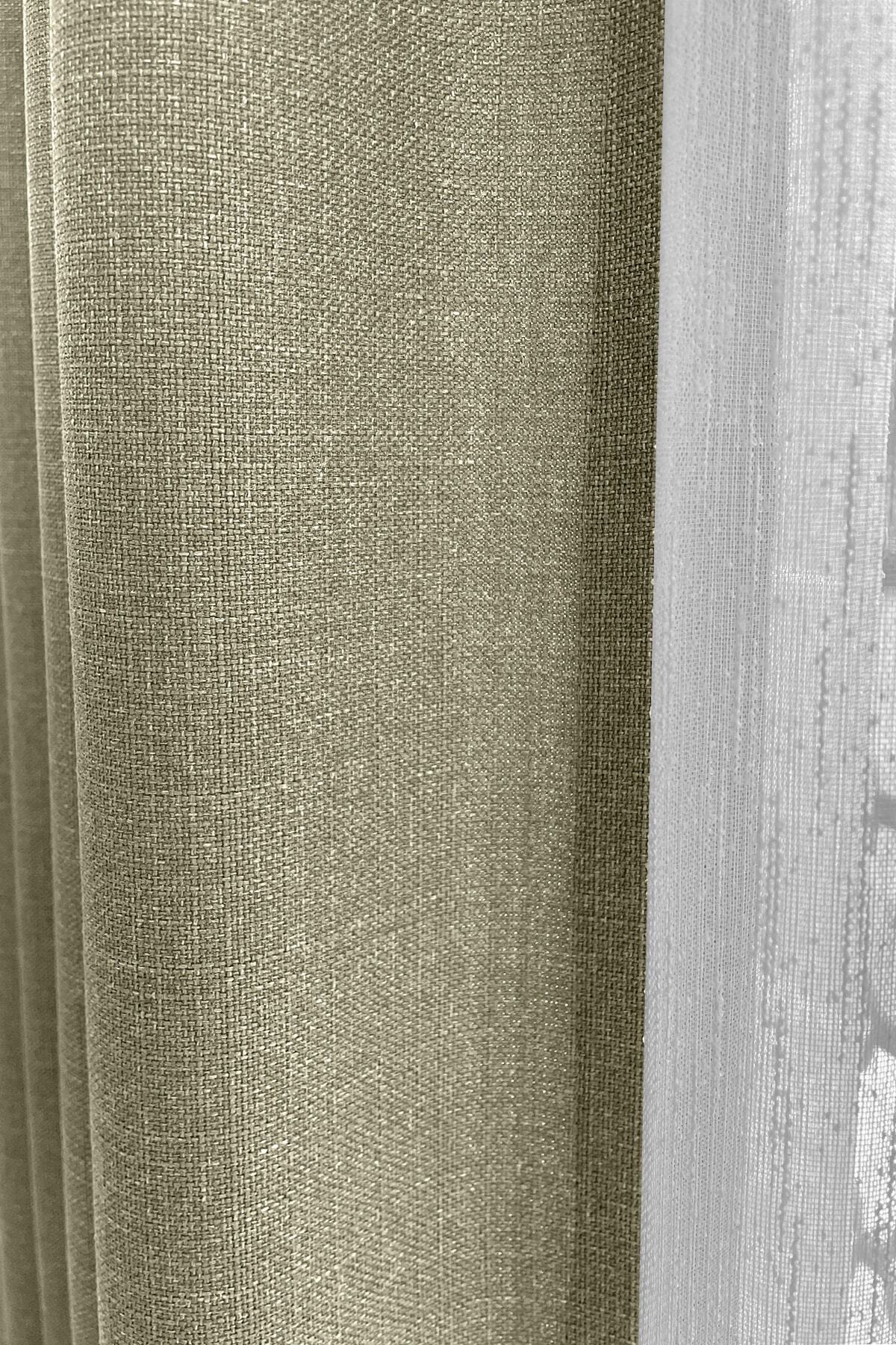 Alaska Linen Fund Curtain Cagla Single Wing Sparse Pleat