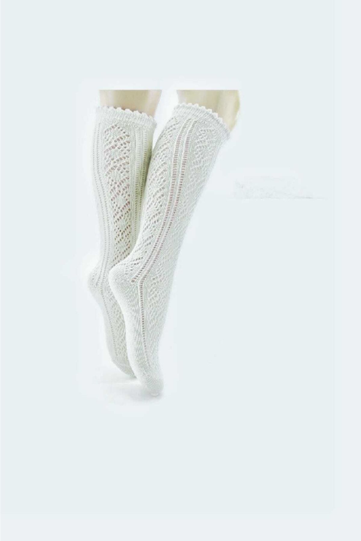 Shopiolog Lace Mesh Girls Knee Socks