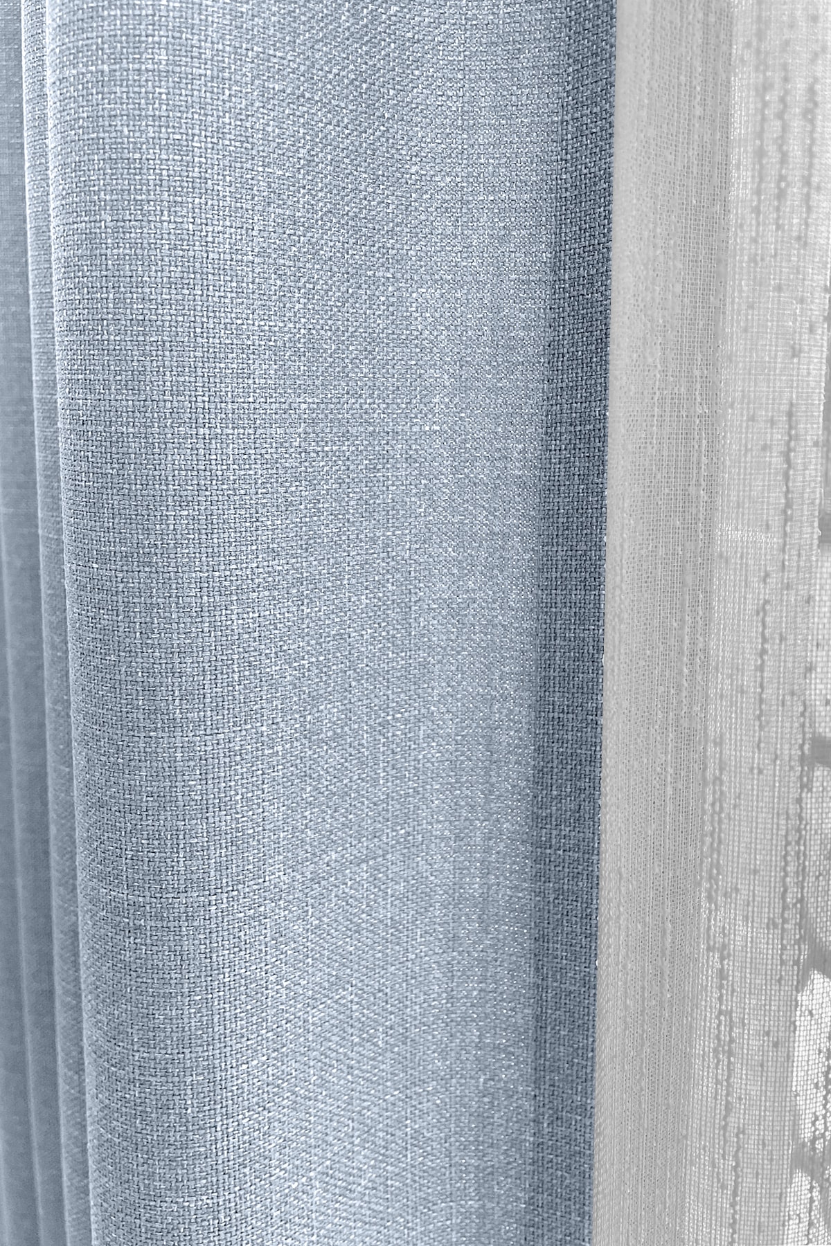 Alaska Linen Fund Curtain Mint Single Wing Battery Free