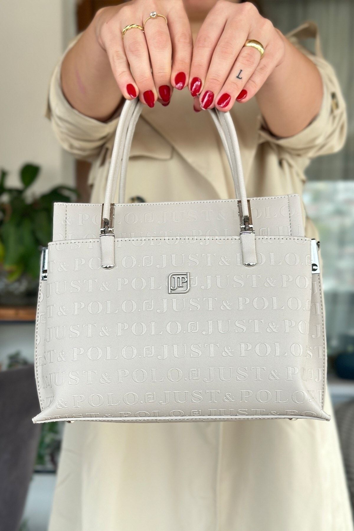 Just Polo Printed Patterned Special Series Hand and Shoulder Bag