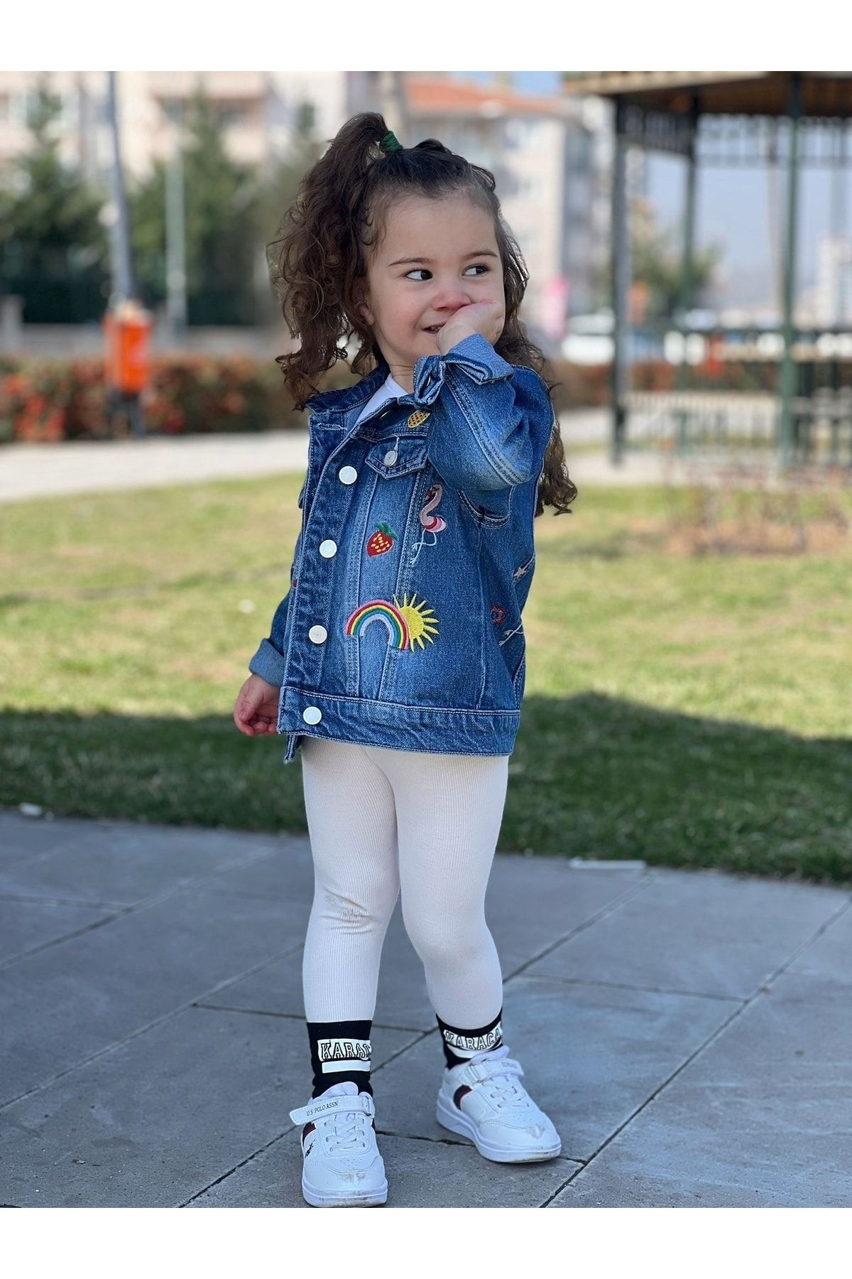 DUDOR K DS Girl s Spring Embroidered Seasonal Denim Jacket denim Coat