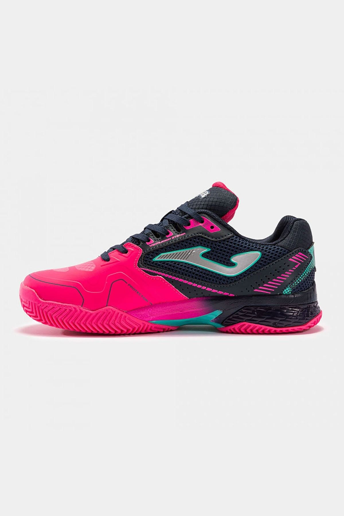 کفش دو و تمرین صورتی زنانه تنیس T.SET LADY 2203 Joma
