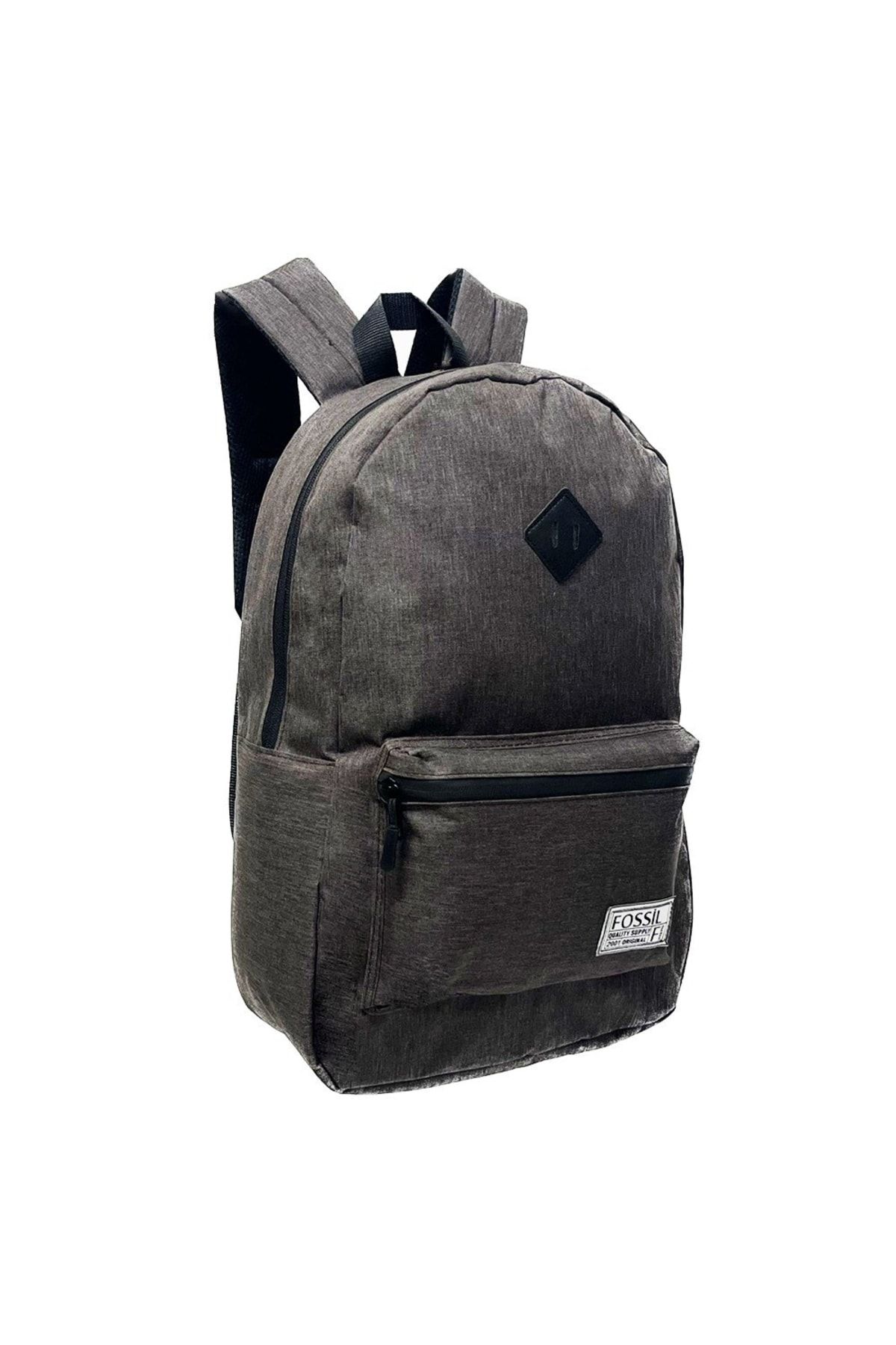 Fossil Backpack Gray Plain Trendyol