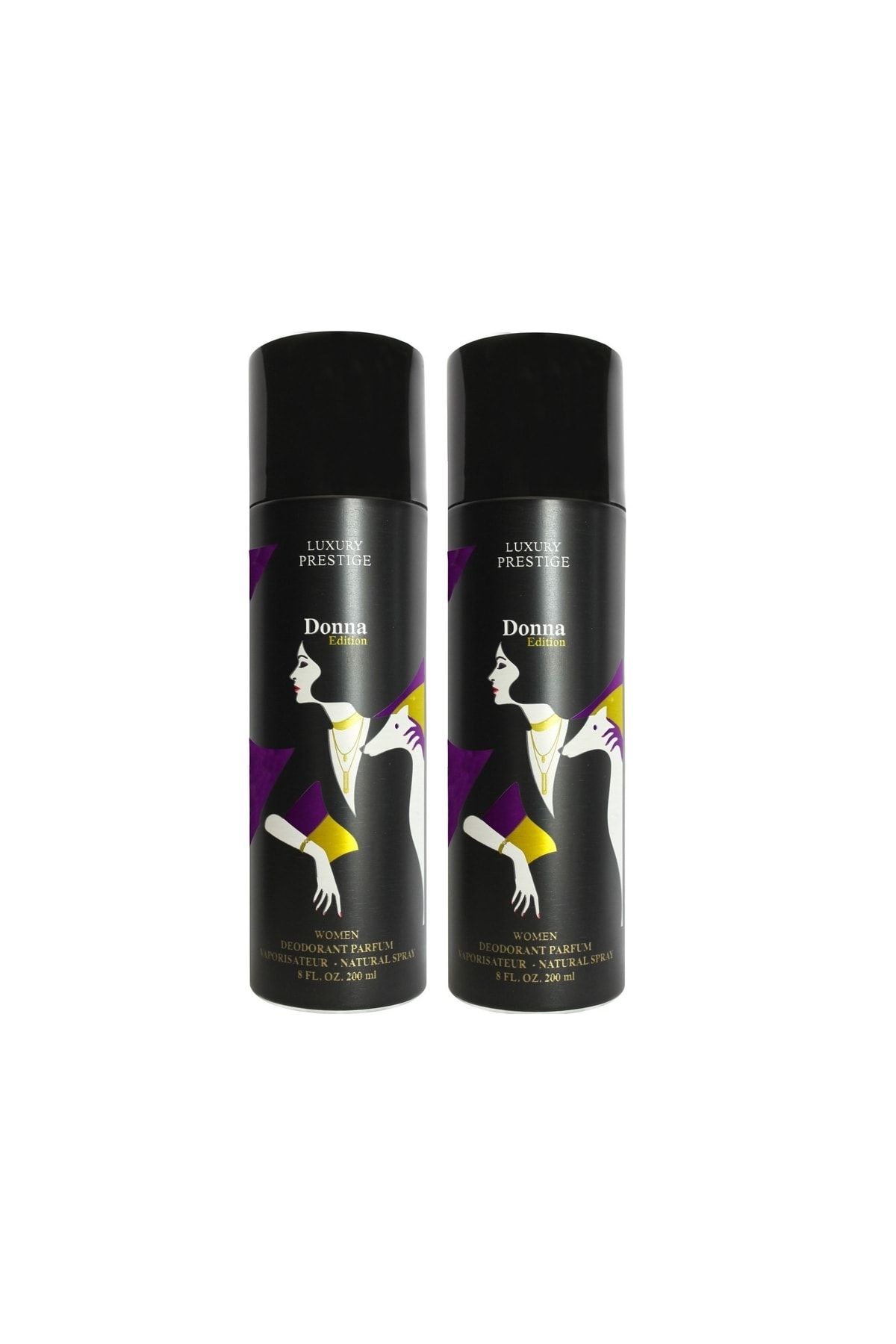 دئودورانت زنانه دونا ادیشن 200 میلی لیتری بسته 2 عددی Luxury Prestige