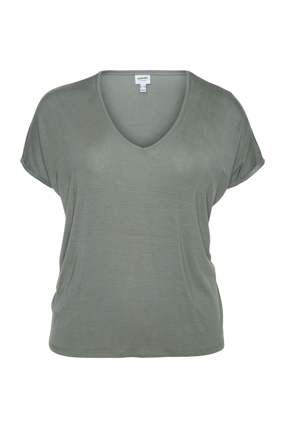 Veromoda Curve-Vero Moda Curve Damen/Mädchen Lorbeerkranz-T-Shirt 2