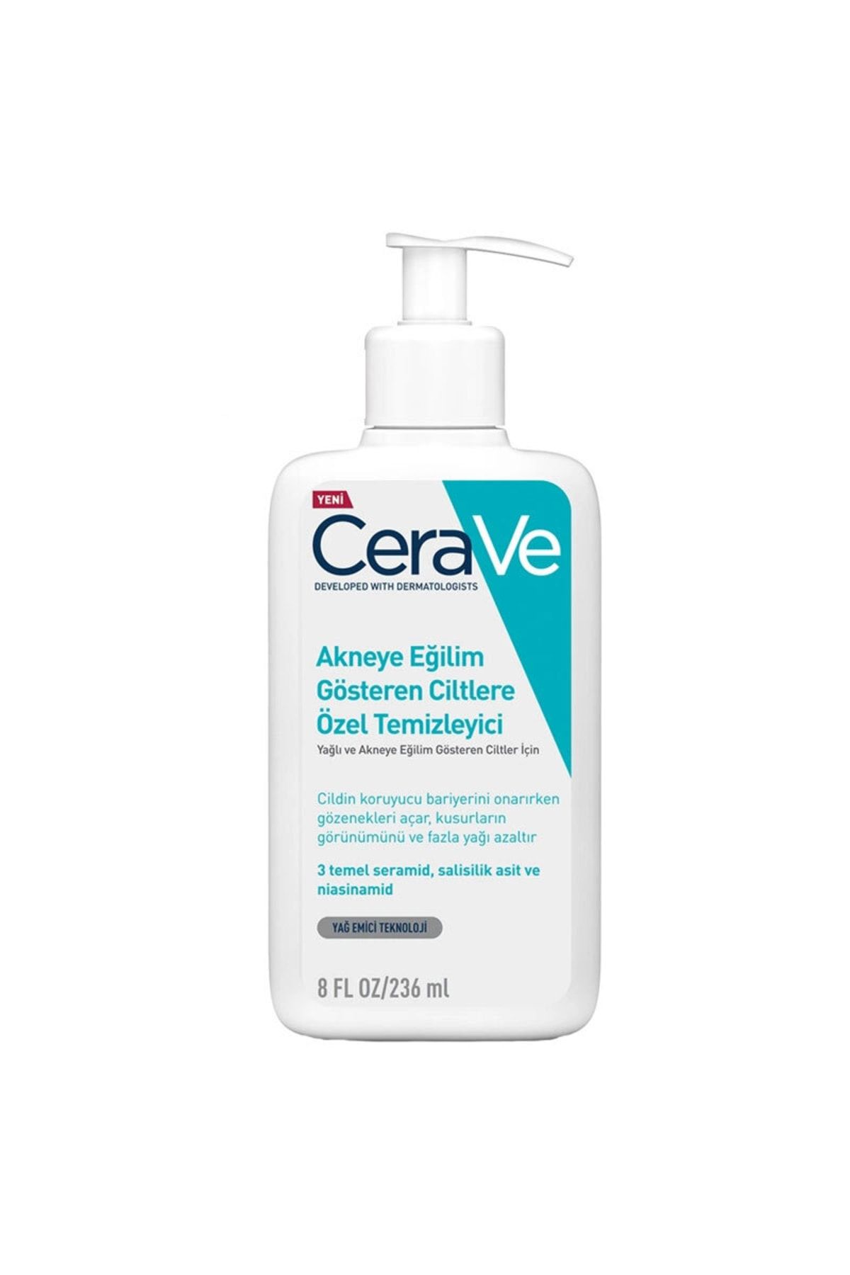 پاک کننده صورت ژل شستشو برای پوست روغنی و نامنظم 236 میل CeraVe