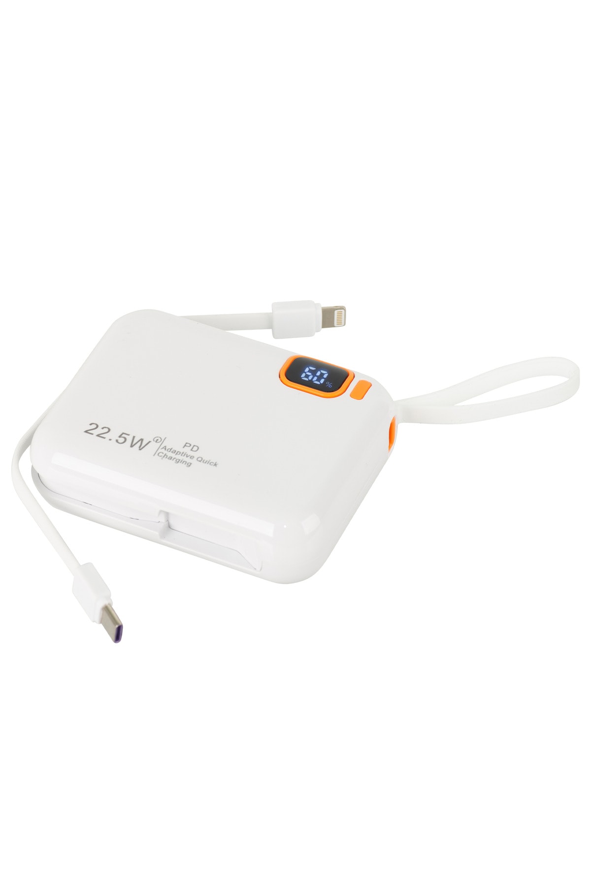 10.000 Mah Powerbank Kablosuz Şarj Cihazı 22.5w Beyaz 5