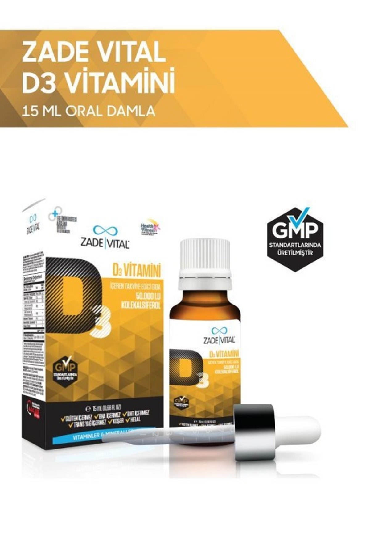 Zade Vital D3 Vitamini Oral Damla 15 ml