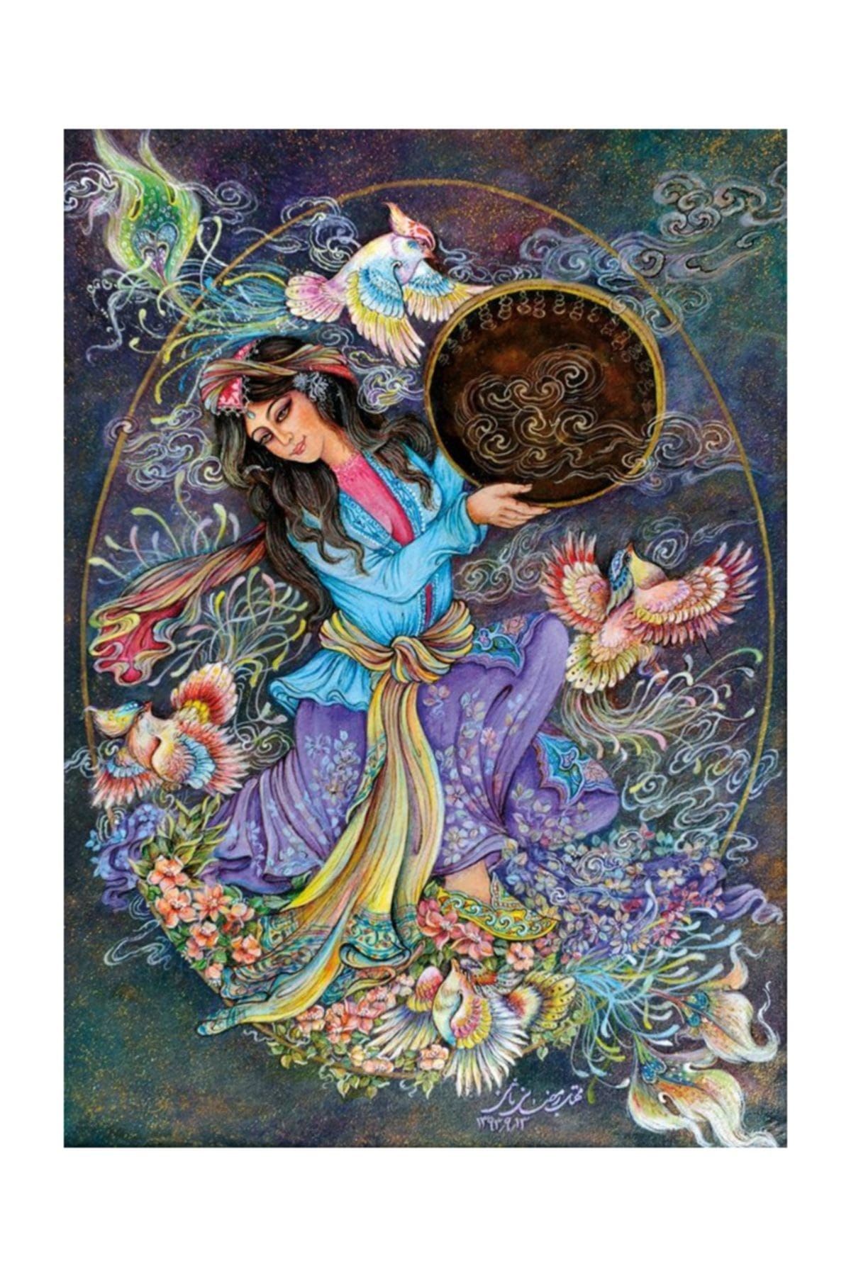 Gold Puzzle-Gold 1000 Piece Flower and Bird Puzzle 1