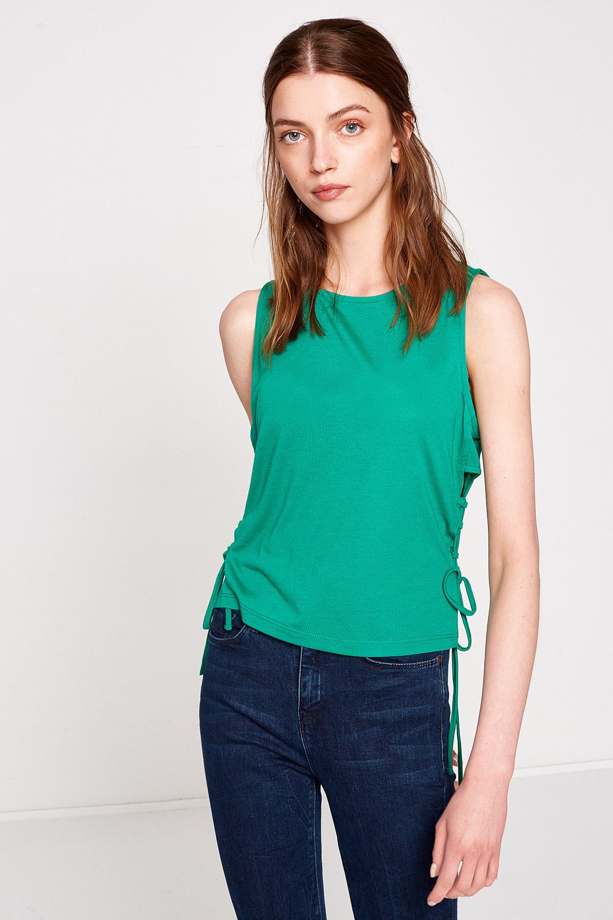 Koton-Women's Green Undershirt 7YAF30023GK 1