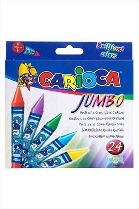 Carioca Jumbo Elleri Kirletmeyen Yıkanabilir Pastel Boya Kalemi 24'Lü / 42390