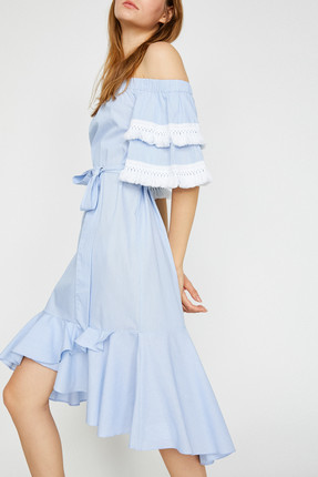 Koton Kol Detayli Elbise Fiyati Yorumlari Trendyol