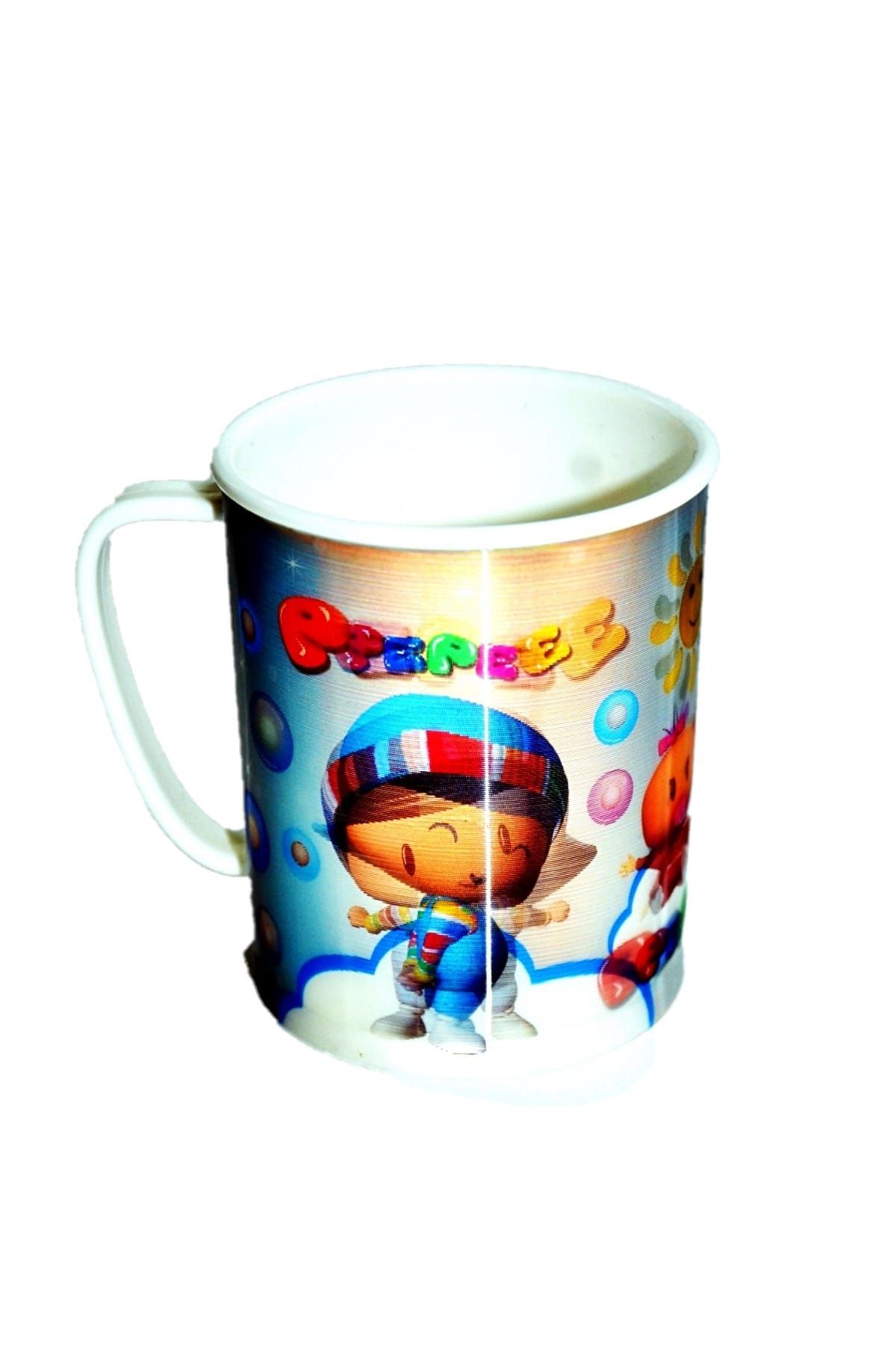 pepee mavi 2d pepee resimli bardak mavi