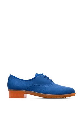 Hakiki Deri Mavi Kadın Casi Jazz Casual Ayakkabı K200565-002