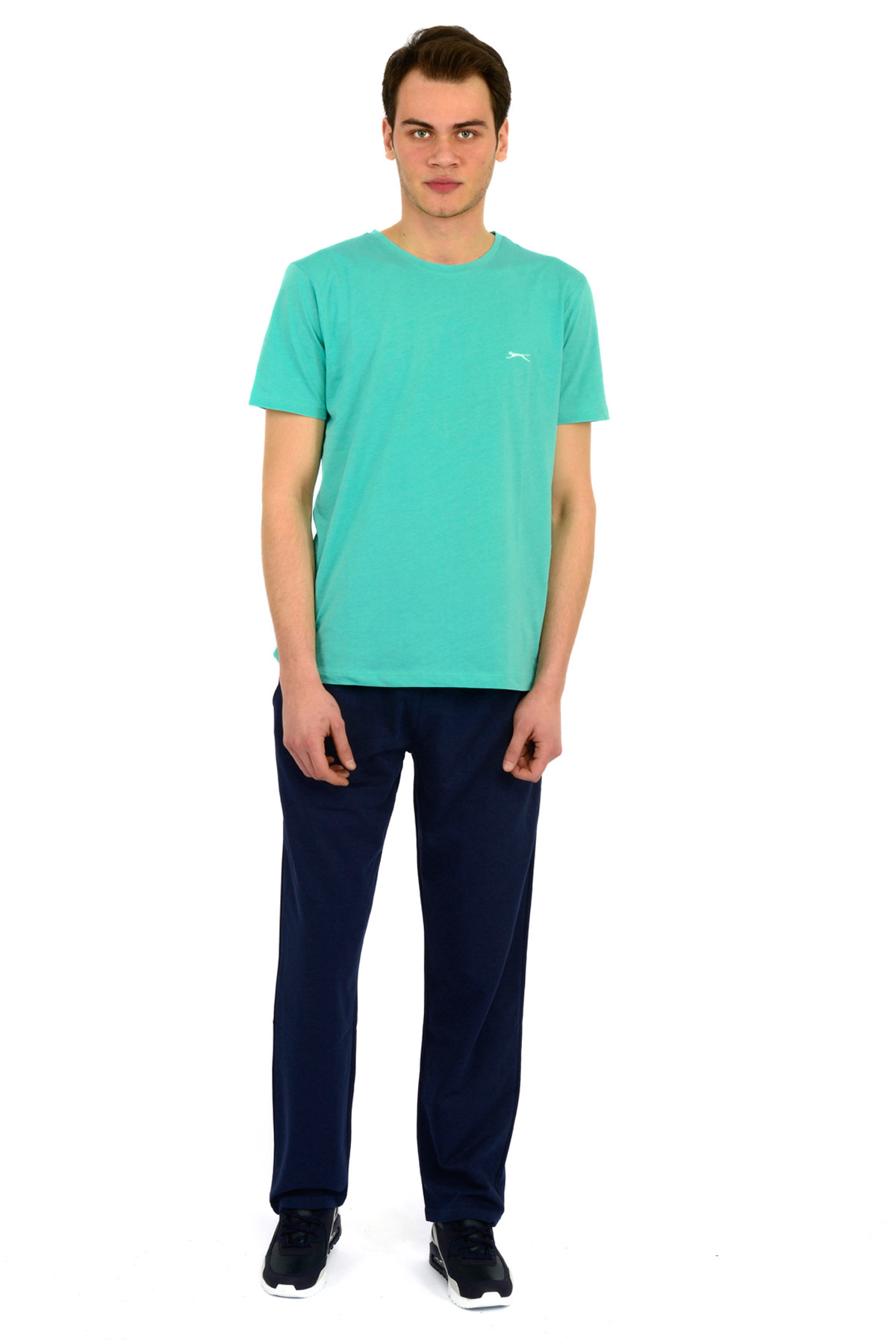 شلوار ورزشی اسلازنگر مردانه پنبه ای آبی سرمه ای   Regular/رگولار     Daily/روزانه | Slazenger ST19PE003 TR - تصویر 2