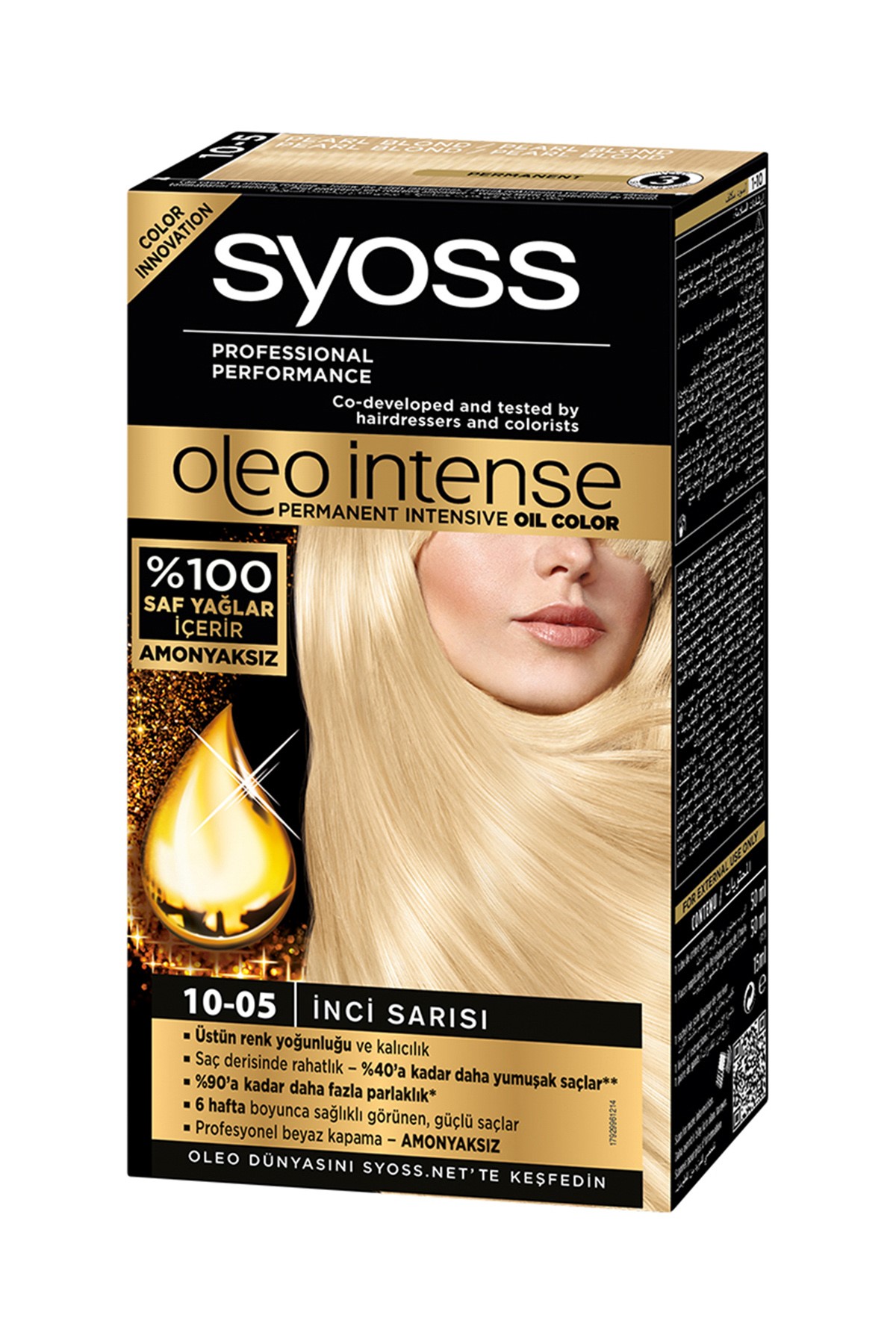 Syoss Saç Boyası - Oleo Intense Color 10-05 İnci Sarısı