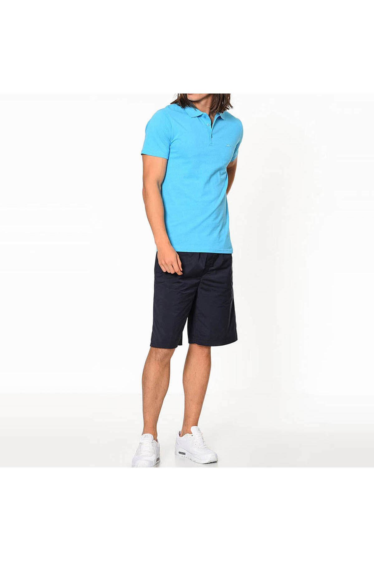Erkek Turkuaz T-Shirt - Salvator - ST18TE078-840