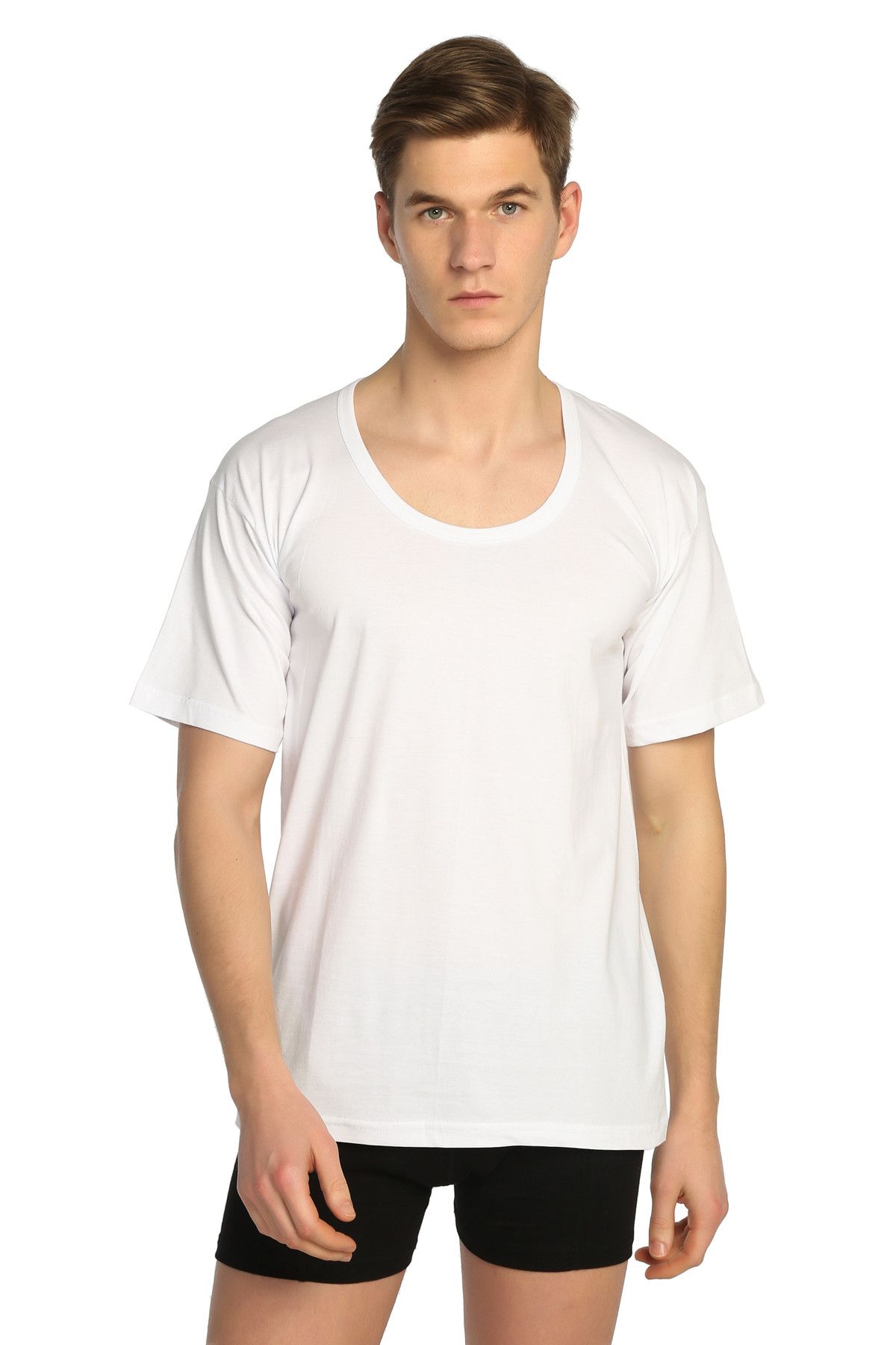 Seher-3 Pack Open Collar Men's Undershirt 2