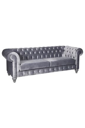Grey Chesterfield 230X90X80 CM MB3A172