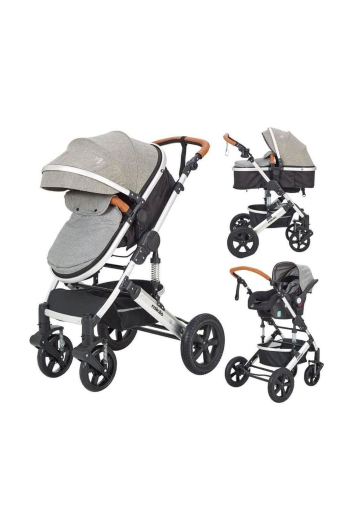 minio mint travel sistem ana kucakli bebek arabasi gri 2018 fiyati yorumlari trendyol