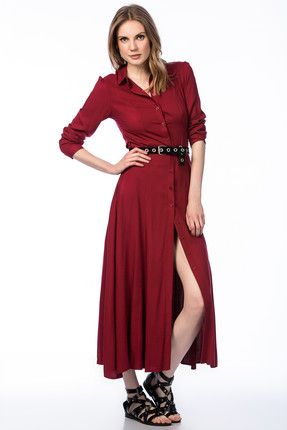 Kadın Bordo Elbise 50994