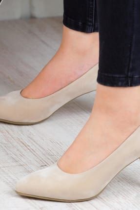 Bej Kadın Klasik Topuklu Ayakkabı 3175 10289