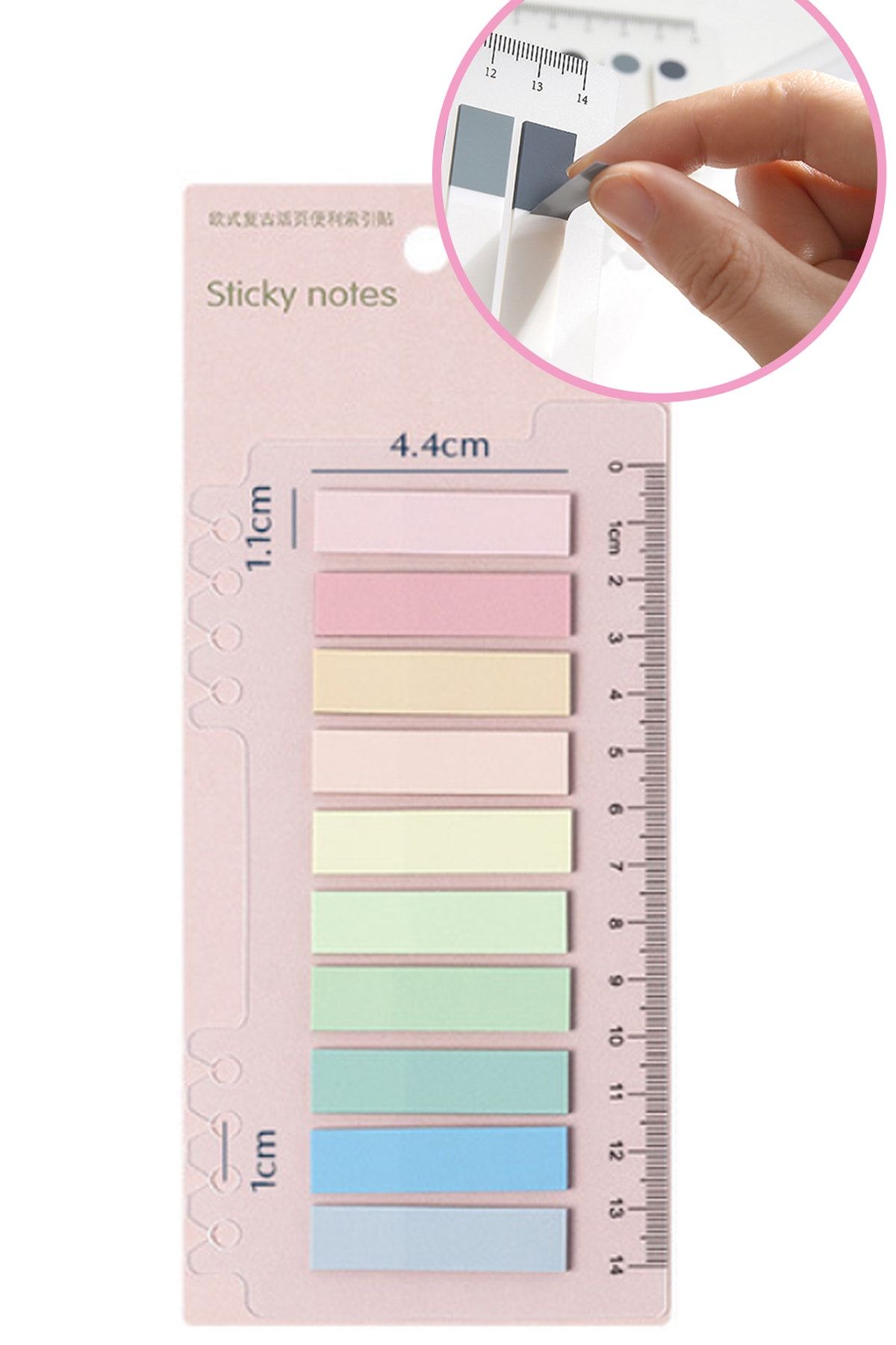 Vox Art-Post-It 3 Model Adhesive Index Bookmark - 600Pcs 4