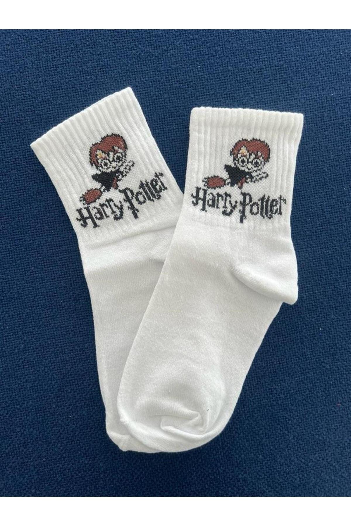 Touz-Unisex White College Socks - Chouze HP 1