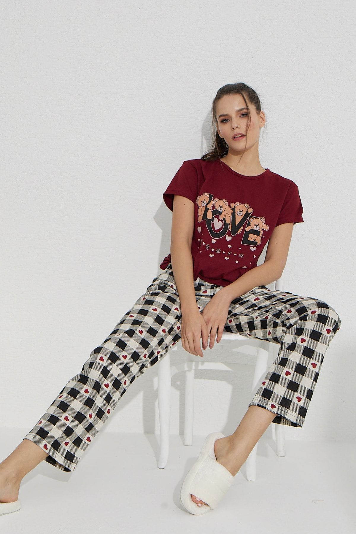 Oversized pajama 2025 top