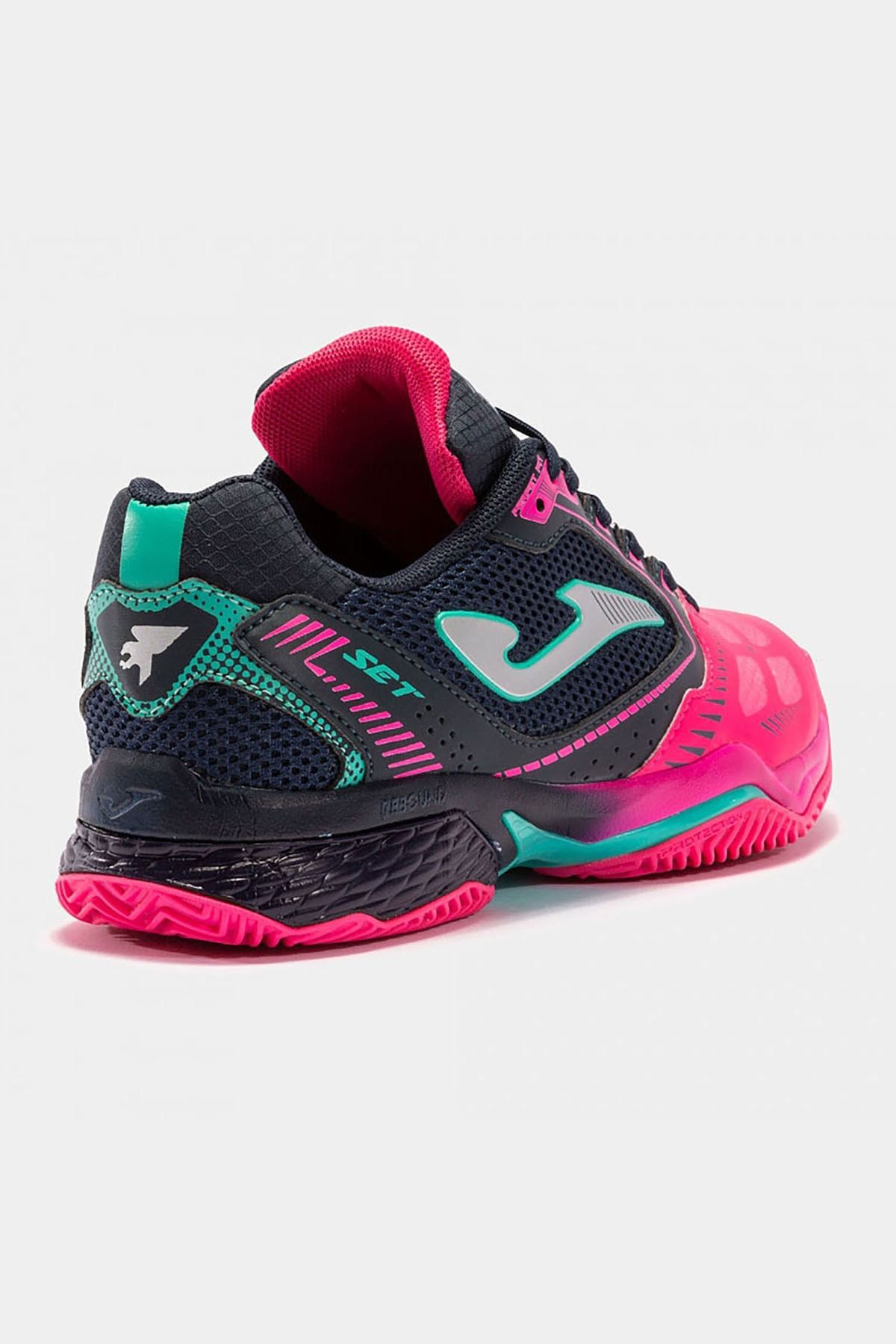 کفش دو و تمرین صورتی زنانه تنیس T.SET LADY 2203 Joma