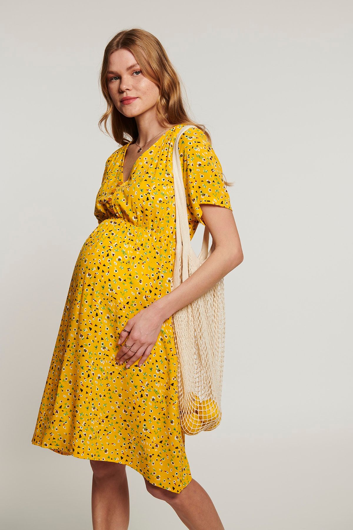 LYN MAMA-Rochie Daisy - Galben 4