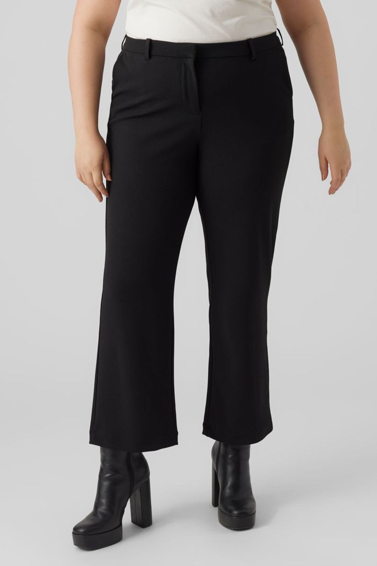 Veromoda Curve-Czarne spodnie damskie/dziewczęce Vero Moda Curve 3