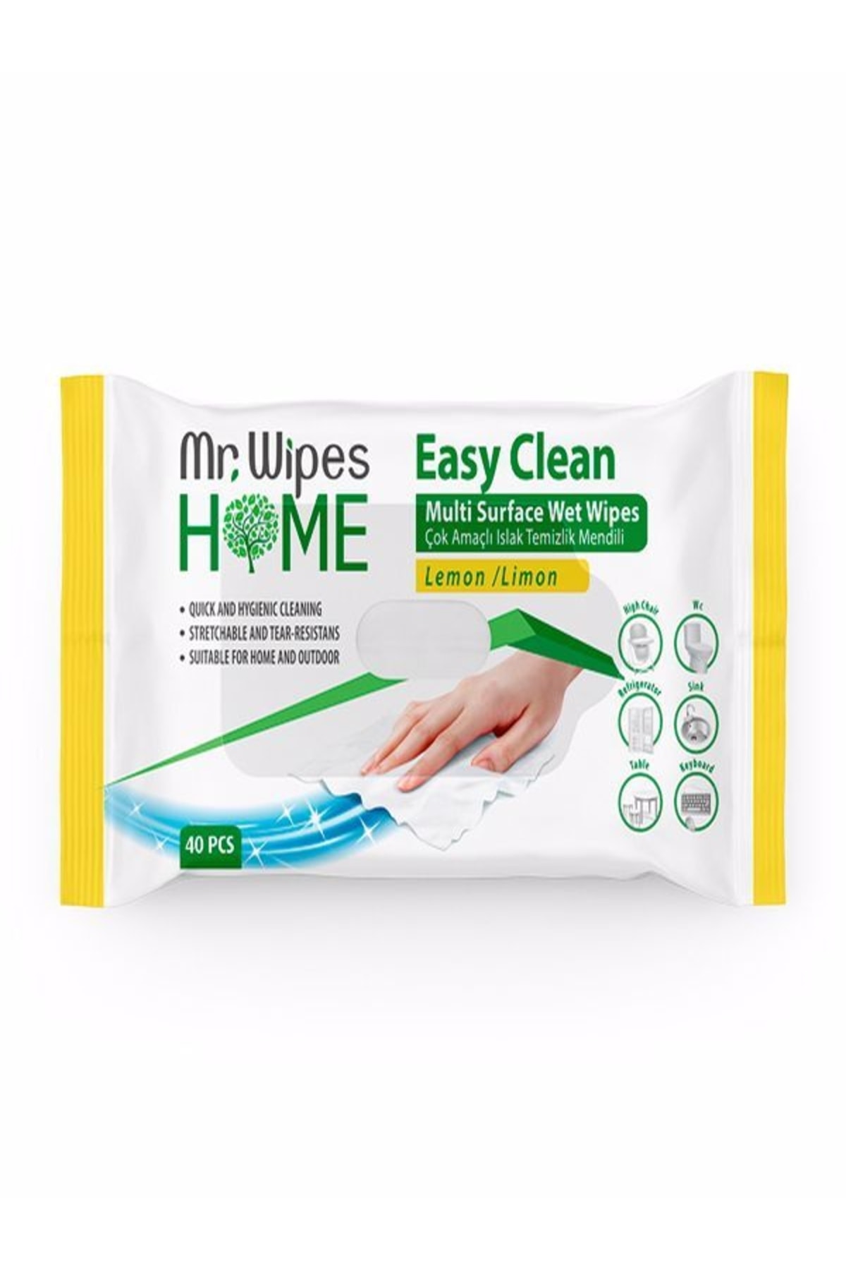 Farmasi Mr.wıpes Kolay Temizlik Temizliği. Mendili Limon Kök. 40 Adet