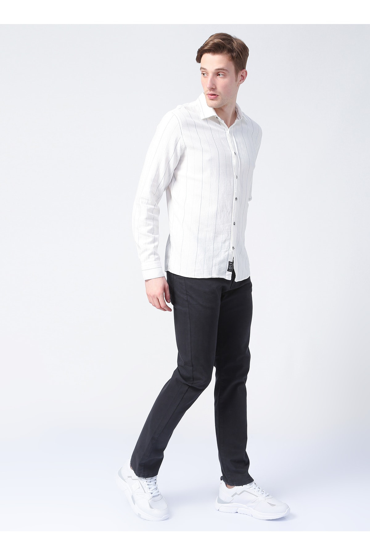 لی تی‌شرت مردانه سرمه‌ای L71wtf35_chino شلوار