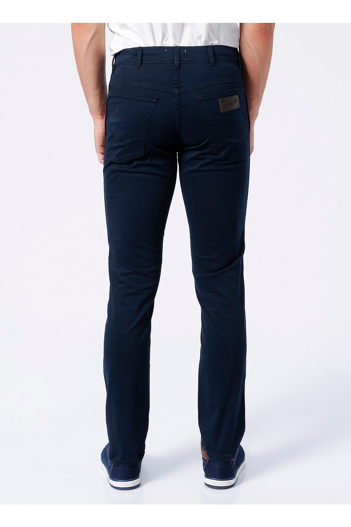 شلوار آبی مردانه تی شرت Navy W12SEA114_TEXAS باریک Wrangler