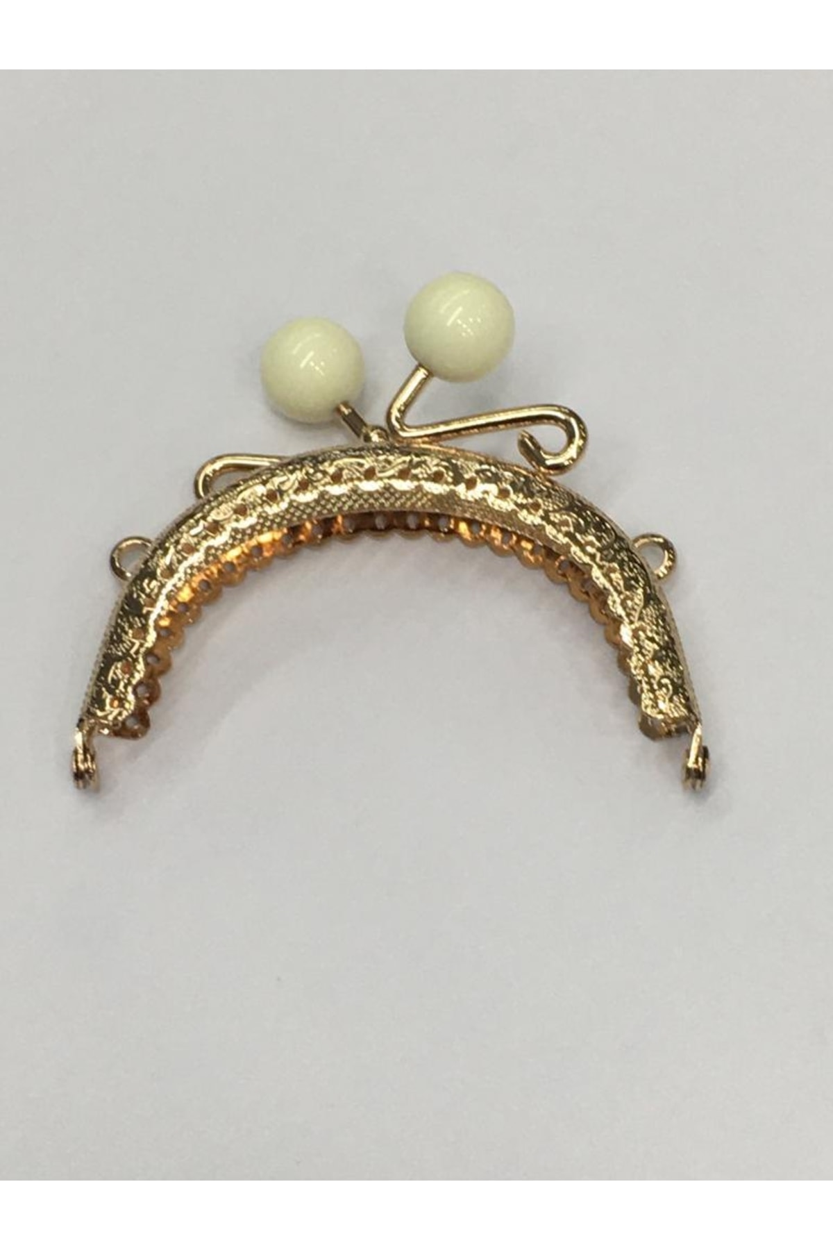 Bag and Wallet Clip Oval 16 Cm Model with Pearls