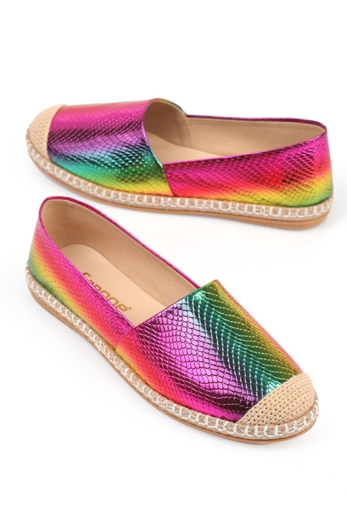 Capone Outfitters Espadrilles Blau Flacher Absatz Fast ausverkauft
