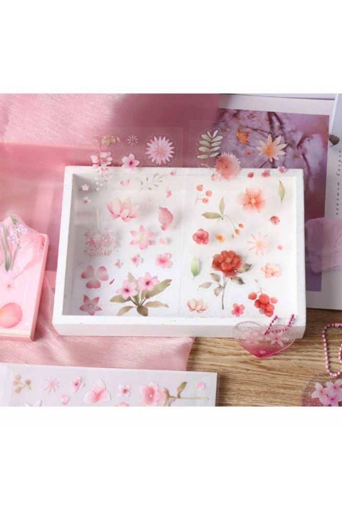 Kpop Dünyasi-Cute Floral Decorative Ornament Sticker 3 2