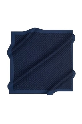 Aker Elegance Monogram Eşarp - İndigo 922