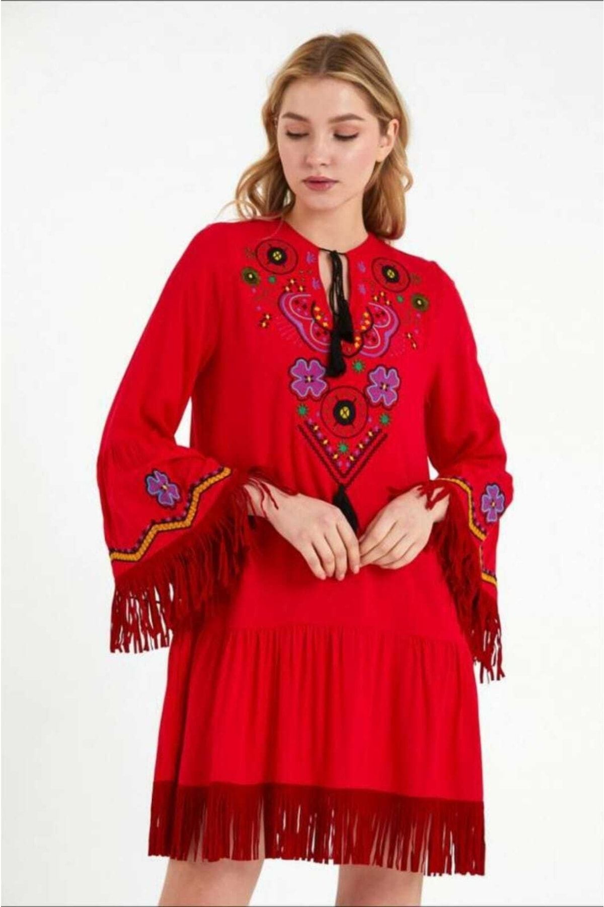 Flowy embroidered dress hotsell