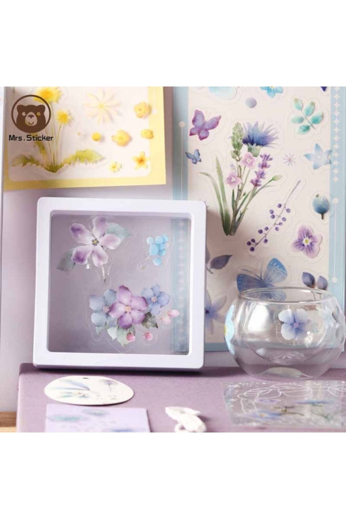 Kpop Dünyasi-Cute Floral Decorative Ornament Sticker 3 4
