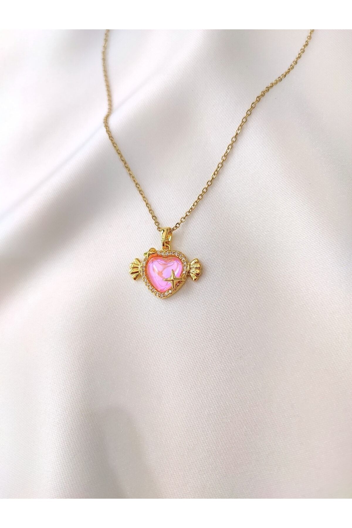 Pink cheap heart locket