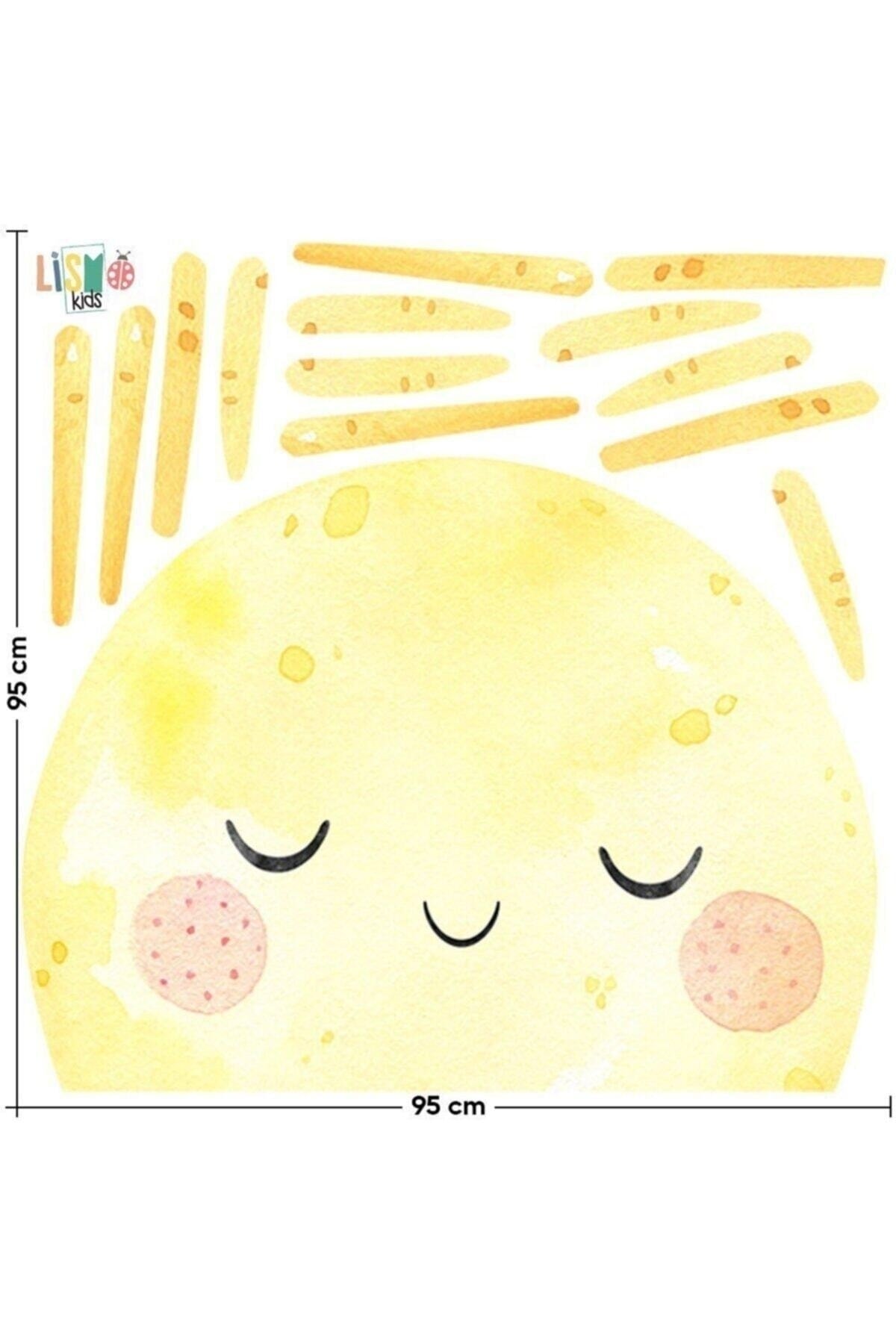 Sim Tasarım Uykucu Güneş Duvar Stickerı - Sim721 fotoğrafı 3 (önizleme)