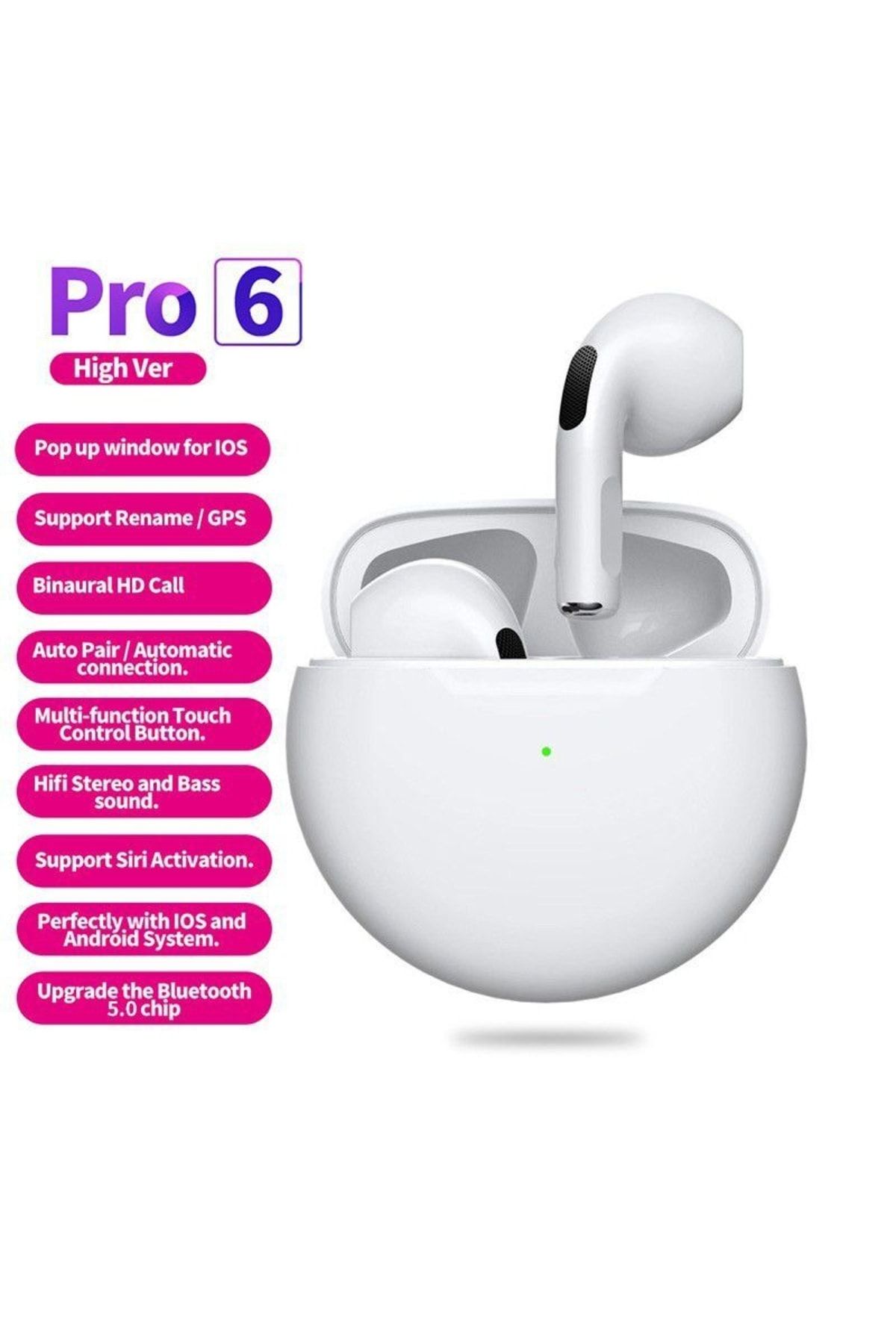 Mmms Mini Pro 6 Tws Kablosuz Kulakii Bluetooth Kulaklk Fiyat